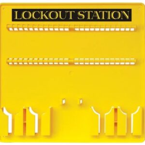 One Piece Open Lockout Station for 48 Locks (Unfilled)