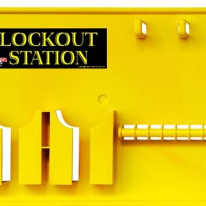 One Piece Open Lockout Station for 7 Locks (Unfilled)