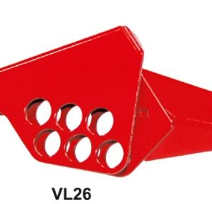 One Piece Steel Small Ball Valve Lockout - 6 Lock