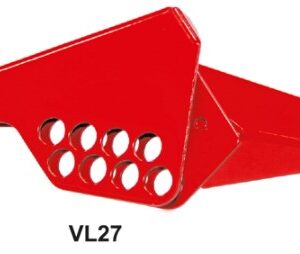 One Piece Steel Small Ball Valve Lockout - 8 Lock