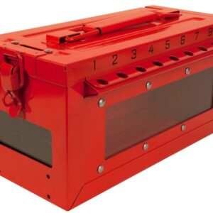 Portable Group Lock Box with Key & Side Window