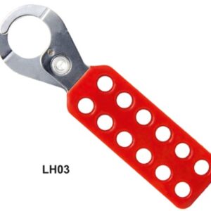 Vinyl Coated Hasp 25mm Red 12 Holes